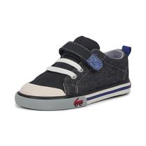 Tênis para crianças See Kai Run Stevie II cinza azul marinho tamanho 11