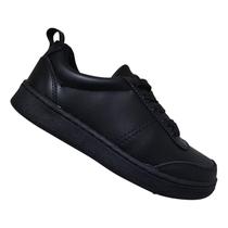 Tênis para jovens School Season Black Leather Black 7500