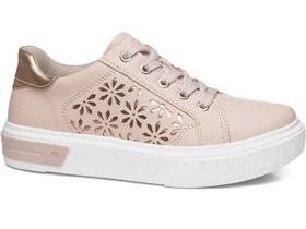 Tênis Pegada Casual Feminino Em Couro Metalizado 211654.03 Tênis Pegada Casual Feminino Em Couro Metalizado 211654.03