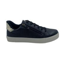 Tênis Pegada Feminino Casual Couro Preto 219023