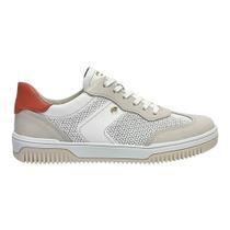 Tênis Pegada Feminino Couro 211805 Branco/Giz/Orange
