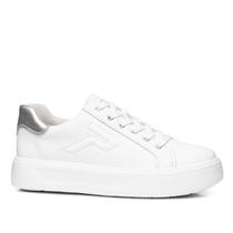 Tênis Pegada Feminino em Couro Branco 211216-01