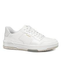 Tênis Pegada Feminino em Couro Branco/preto/Bege 212602 Tênis Pegada Feminino em Couro Branco/preto/Bege 212602