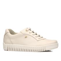 Tenis Pegada Feminino em Couro Off White 210512-02