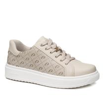 Tênis Pegada Feminino em Couro Off White 211305-02