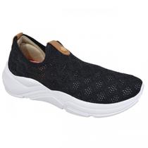 Tenis Pegada Knit 218853 - Preto