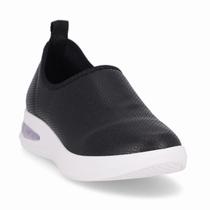 Tênis Piccadilly Feminino Sem Cadarço Câmara de Ar tamanho:36cor:PRETO Tênis Piccadilly Feminino Sem Cadarço Câmara de Ar tamanho:36cor:PRETO
