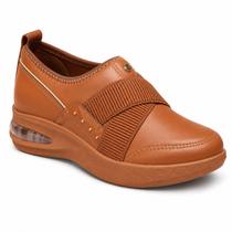 Tênis Piccadilly Feminino Sem Cadarço Elástico tamanho:39cor:CARAMELO Tênis Piccadilly Feminino Sem Cadarço Elástico tamanho:39cor:CARAMELO