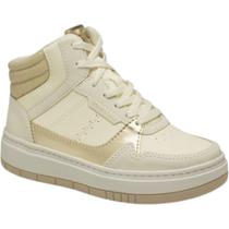 Tenis Pink Cats Cano Alto Metalizado Infantil Tenis Pink Cats Cano Alto Metalizado Infantil