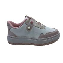 Tênis Pink Cats Casual Flatform Branco com Rosê 5181 Tênis Pink Cats Casual Flatform Branco com Rosê 5181