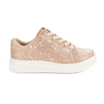 Tênis Pink Cats Infantil Casual Metalizado Rosa Griter