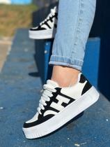 Tênis Plataforma Casual Feminino - H, Moda Confortável e Estiloso