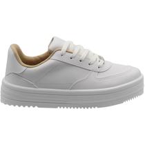 Tênis Plataforma Casual Moleca Acolchoado Floather Feminino
