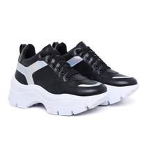 Tênis Plataforma Chunky Branco Estilo, Altura e Conforto em um Só Produto