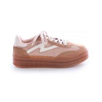 Tênis Plataforma Feminino Jade Bege