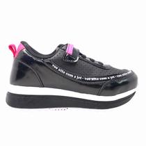 Tênis Plataforma Jet Kids Infantil Feminino 550014 Preto