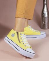 Tenis Plataforma Via Star Shoes ref. 1000 Amarelo