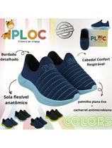 Tênis Ploc Colors Calce Fácil (Sola AZUL)