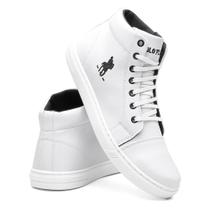 Tênis Polo Masculino Botinha Casual Cano Alto Leve Dia Dia