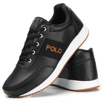 Tênis Polo Masculino Casual Sapato Sneaker Conforto Estilo Fino