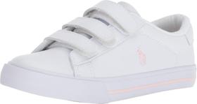 Tênis POLO RALPH LAUREN Easten EZ II Branco e Rosa para Meninas