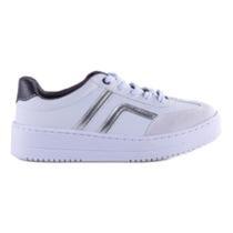 Tênis Preto Adorno Em Branco Ramarim 2491103 Tênis Preto Adorno Em Branco Ramarim 2491103