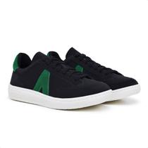 Tenis Preto com Verde Designer A Estilo e Conforto Tenis Preto com Verde Designer A Estilo e Conforto