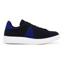Tenis Preto Feminino Moda com Azul Fashion Confort