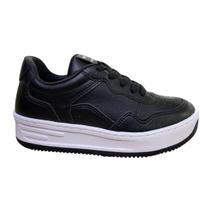 Tênis Preto Feminino Via Marte Flatform 065-002
