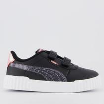 Tenis Puma Carina 3.0 Blurry Dreams V Infantil Preto e Branco Tenis Puma Carina 3.0 Blurry Dreams V Infantil Preto e Branco