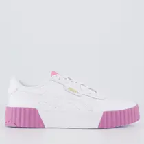Tênis Puma Carina 3.0 Feminino Branco e Rosa II