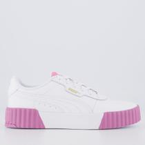 Tênis Puma Carina 3.0 Feminino Branco e Rosa II