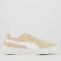 Tênis Puma Carina BDP Feminino Bege e Branco Tênis Puma Carina BDP Feminino Bege e Branco