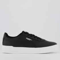 Tênis Puma Carina L BDP Feminino Preto e Branco Tênis Puma Carina L BDP Feminino Preto e Branco