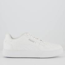 Tênis Puma Caven 2.0 BDP Juvenil Branco e Prata Tênis Puma Caven 2.0 BDP Juvenil Branco e Prata