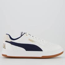 Tênis Puma Caven 2.0 Retro Club Branco e Marinho Tênis Puma Caven 2.0 Retro Club Branco e Marinho