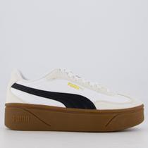 Tênis Puma Club II Era Plataforma Feminino Branco e Cinza