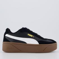 Tênis Puma Club II Era Plataforma Feminino Preto Tênis Puma Club II Era Plataforma Feminino Preto