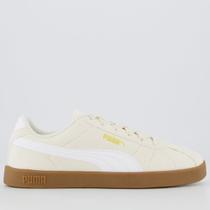 Tênis Puma Club II Wns Feminino Bege e Branco Tênis Puma Club II Wns Feminino Bege e Branco