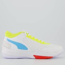 Tênis Puma Court Pro 2 Branco e Azul Tênis Puma Court Pro 2 Branco e Azul
