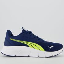 Tênis Puma Flexfocus Lite Modern Infantil Marinho e Verde Tênis Puma Flexfocus Lite Modern Infantil Marinho e Verde