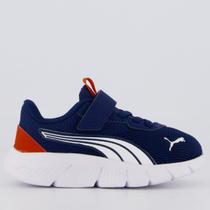 Tênis Puma Flexfocus Modern Infantil Marinho e Branco