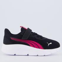 Tênis Puma Flexfocus Modern Juvenil Preto e Rosa Tênis Puma Flexfocus Modern Juvenil Preto e Rosa