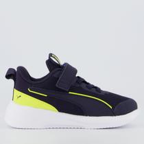 Tênis Puma Flyer 3 AC+ Infantil Preto e Amarelo