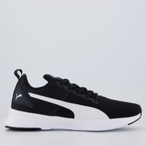 Tenis Puma Flyer Runner Mesh BDP Preto e Branco Tenis Puma Flyer Runner Mesh BDP Preto e Branco