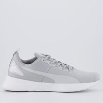Tenis Puma Flyer Runner Mesh WNS Feminino Cinza e Branco