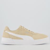 Tênis Puma Nyra SD BDP Feminino Bege e Branco Tênis Puma Nyra SD BDP Feminino Bege e Branco