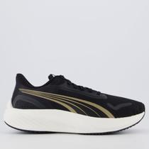 Tenis Puma Pouce Lite Feminino Preto e Dourado