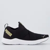 Tênis Puma Prowl Slip On BDP Feminino Preto e Dourado Tênis Puma Prowl Slip On BDP Feminino Preto e Dourado