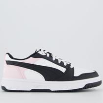 Tênis Puma Rebound V6 LO Feminino Preto e Rosa Tênis Puma Rebound V6 LO Feminino Preto e Rosa